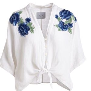Rails Embroidered top